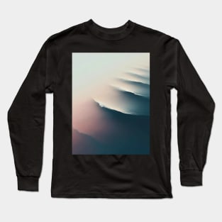 Ocean vibes waves pattern Long Sleeve T-Shirt